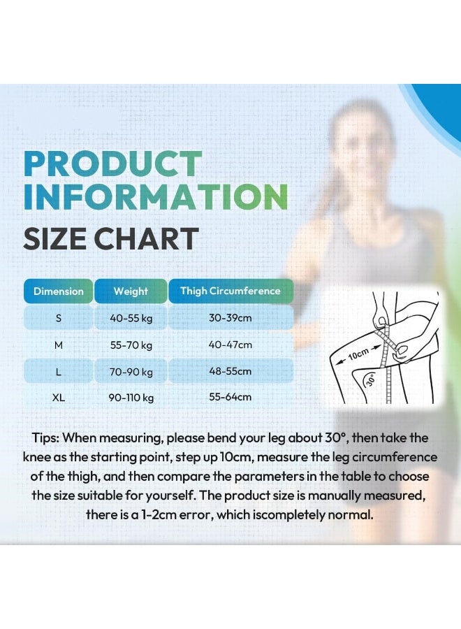 Black Knee Compression Sleeve, for Running, Gym, Cycling, Soccer, Basketball, and Weightlifting (Men) - Image 4